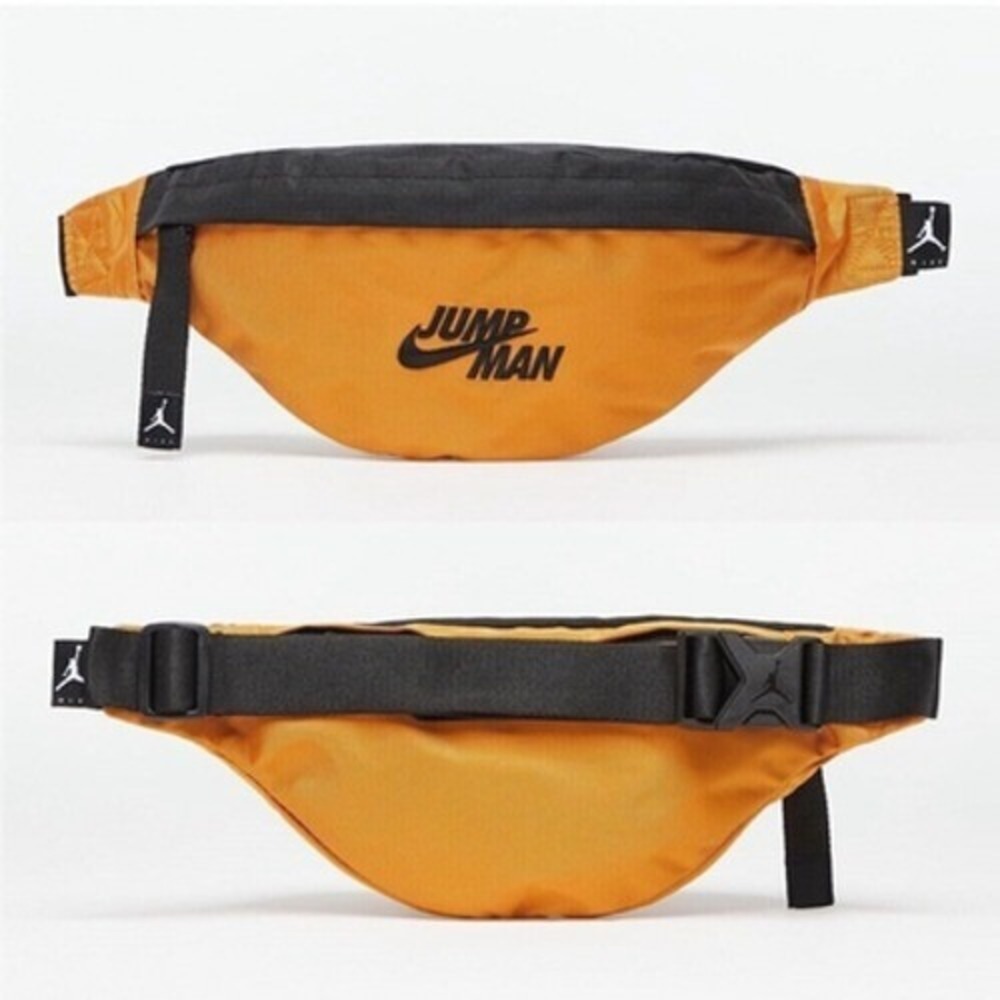 Jordan Jumpman Waist Bag Fanny Pack Orange‎ Black Mens Size Large Adjustable NWT - Picture 10 of 10